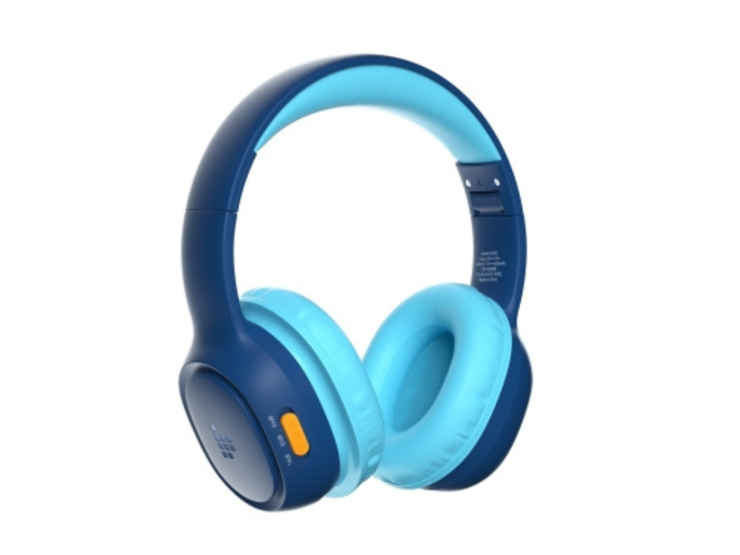 سماعات رأس لاسلكية للأطفال بتقنية البلوتوث من ترونسمارت KH02، لون أزرق  سماعات رأس لاسلكية للأطفال بتقنية البلوتوث من ترونسمارت KH02، لون أزرق