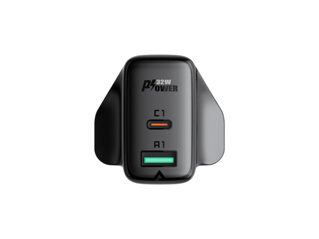 ACEFAST A8 PD32W Wall Charger UK Plug, USB-C & USB-A Fast Charging ACEFAST A8 PD32W Wall Charger UK Plug, USB-C & USB-A Fast Charging