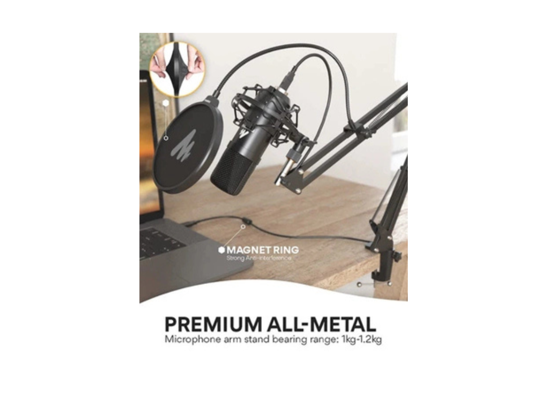 Maonocaster Professional Podcaster USB Microphone | 120dB | 30Hz-16kHz | AU-A04 - BLACK Maonocaster Professional Podcaster USB Microphone | 120dB | 30Hz-16kHz | AU-A04 - BLACK