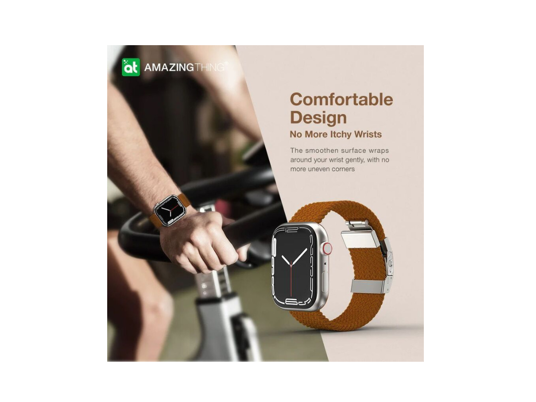 AmazingThing Titan Weave Band for Apple Watch 45/44/42mm - Dark Cherry AmazingThing Titan Weave Band for Apple Watch 45/44/42mm - Dark Cherry