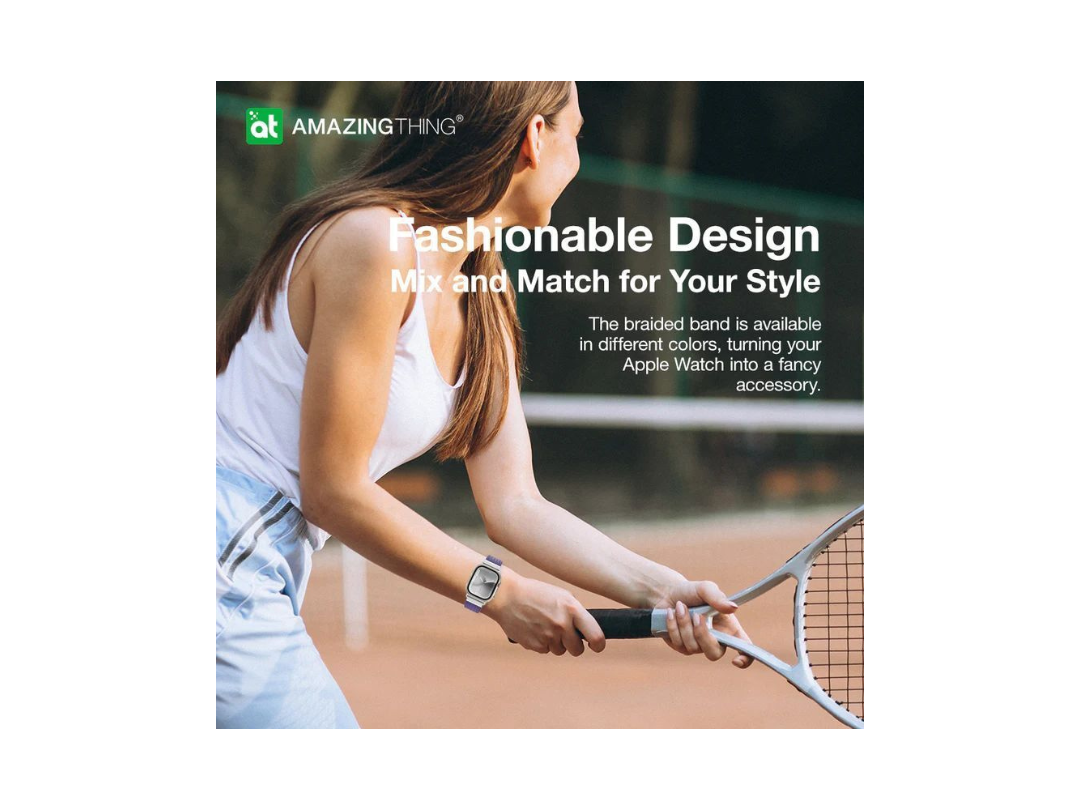 AmazingThing Titan Weave Band for Apple Watch 41/40/38mm - New Purple AmazingThing Titan Weave Band for Apple Watch 41/40/38mm - New Purple