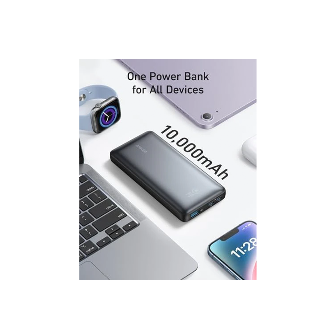 Anker 533 Power Bank 10,000 mAh 25W - Black in Qatar Anker 533 Power Bank 10,000 mAh 25W - Black in Qatar