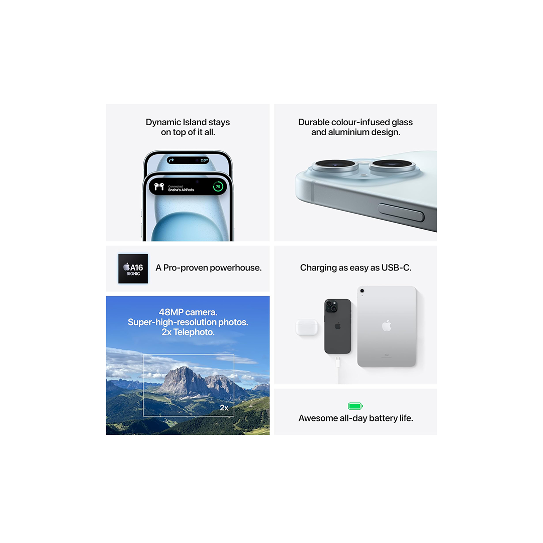 ابل ايفون 15 5 جي 6 جيجا 128 جيجا  ابل ايفون 15 5 جي 6 جيجا 128 جيجا