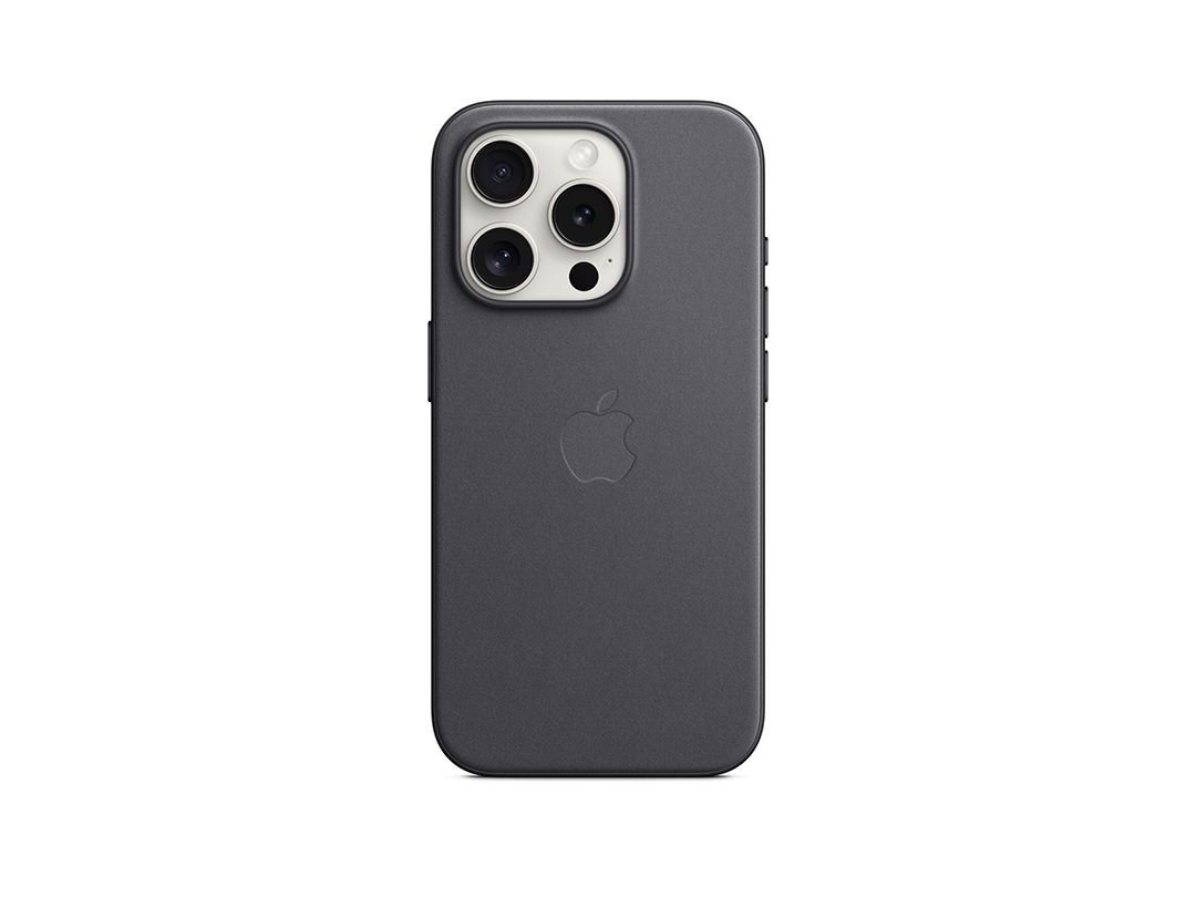 Apple iPhone 15 Pro FineWoven Case with MagSafe - Black in Qatar Apple iPhone 15 Pro FineWoven Case with MagSafe - Black in Qatar