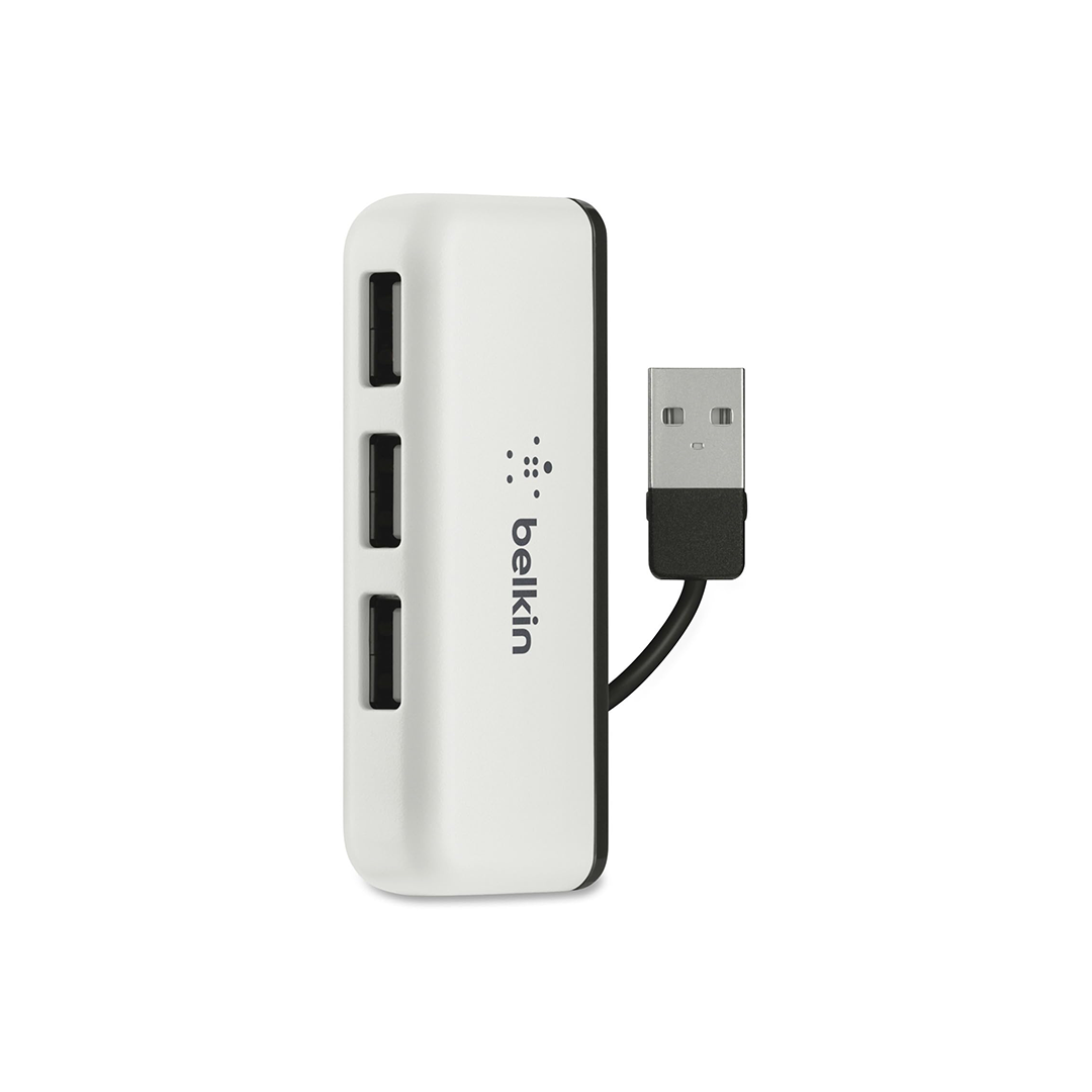 Belkin 4-Port USB to USB 2.0 Ultra-Mini Hub Adapter for MacBook, Laptop and Desktop in Qatar Belkin 4-Port USB to USB 2.0 Ultra-Mini Hub Adapter for MacBook, Laptop and Desktop in Qatar