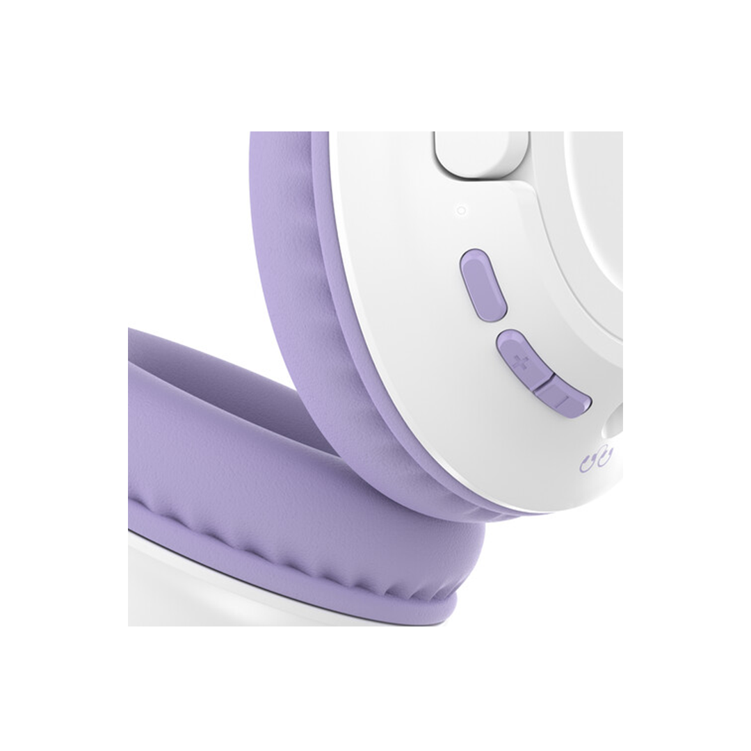 سماعة رأس بيلكين ساوند فورم إنسباير اللاسلكية فوق الأذن للأطفال - لافندر  سماعة رأس بيلكين ساوند فورم إنسباير اللاسلكية فوق الأذن للأطفال - لافندر