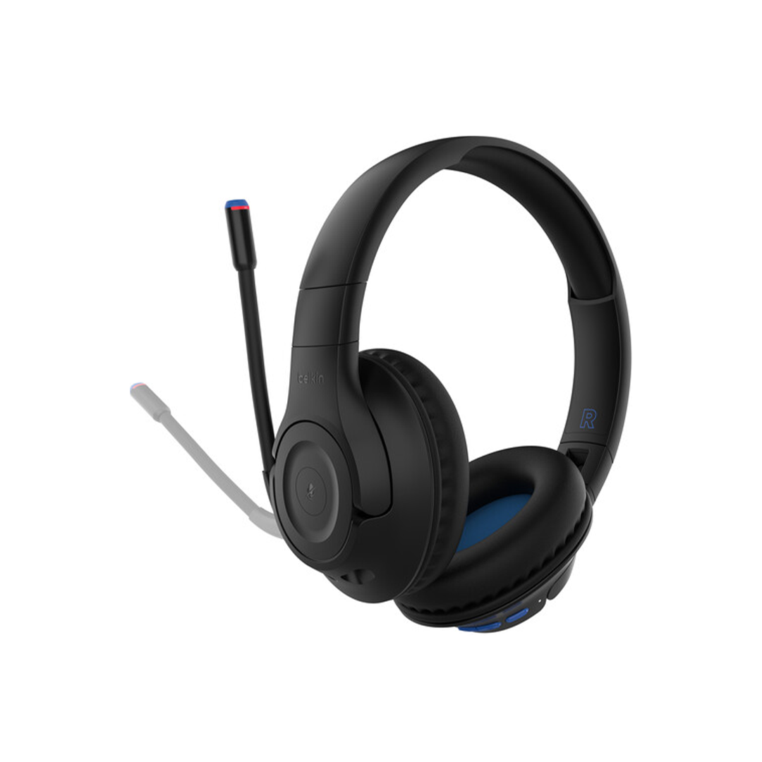 سماعة رأس بيلكين ساوند فورم إنسباير اللاسلكية فوق الأذن للأطفال - أسود  سماعة رأس بيلكين ساوند فورم إنسباير اللاسلكية فوق الأذن للأطفال - أسود