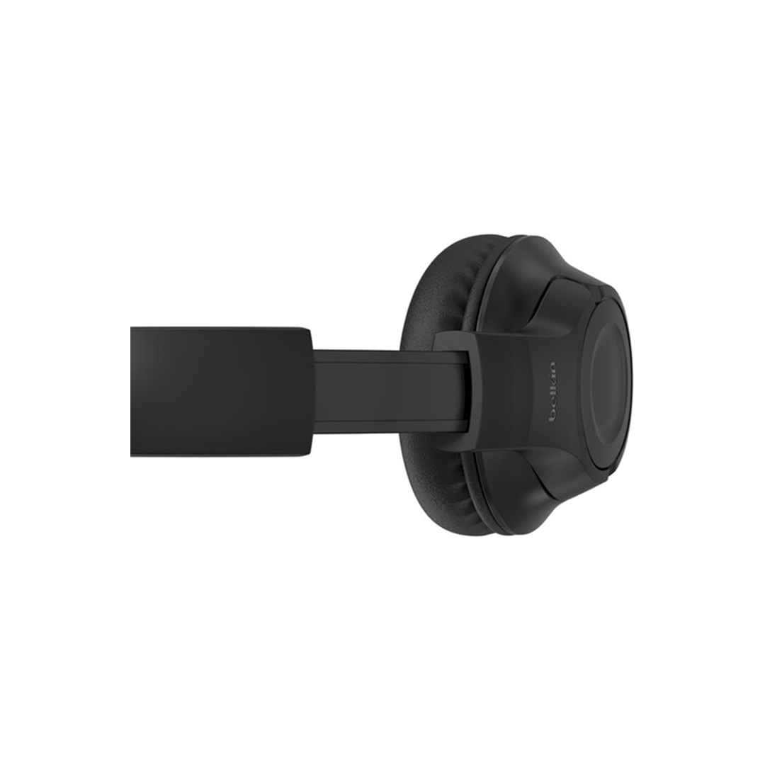 سماعة رأس بيلكين ساوند فورم إنسباير اللاسلكية فوق الأذن للأطفال - أسود  سماعة رأس بيلكين ساوند فورم إنسباير اللاسلكية فوق الأذن للأطفال - أسود