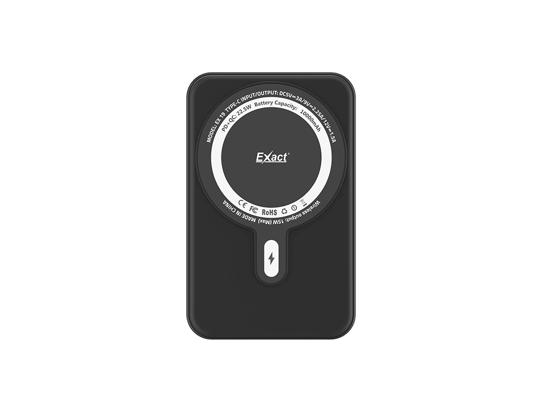 Exact EX19 Magsafe 10000mAh Power Bank - Black in Qatar Exact EX19 Magsafe 10000mAh Power Bank - Black in Qatar