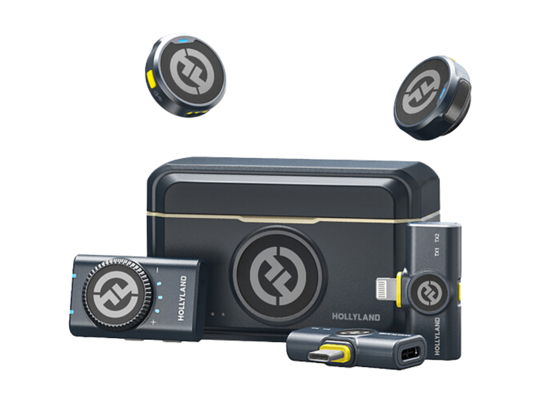 Buy Hollyland LARK M2 DUO 2-Person Wireless Combo Microphone System in Qatar Buy Hollyland LARK M2 DUO 2-Person Wireless Combo Microphone System in Qatar