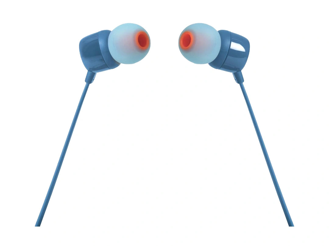 JBL T110 in-Ear Wired Headphones - Blue in Qatar JBL T110 in-Ear Wired Headphones - Blue in Qatar