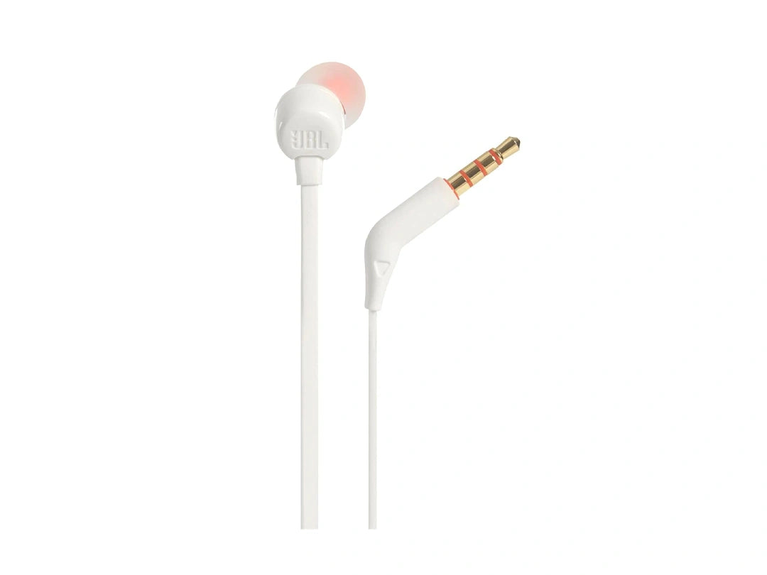 JBL T110 in-Ear Wired Headphones - White in Qatar JBL T110 in-Ear Wired Headphones - White in Qatar