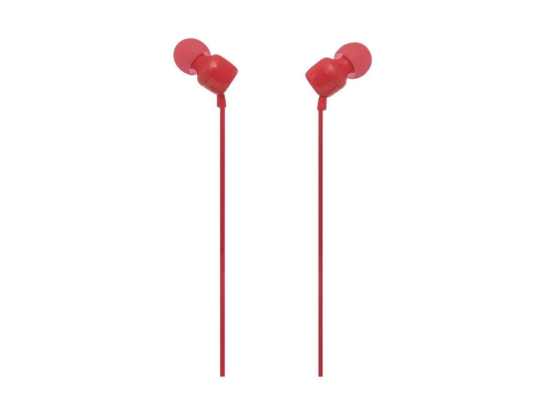 JBL T110 in-Ear Wired Headphones - Red in Qatar JBL T110 in-Ear Wired Headphones - Red in Qatar