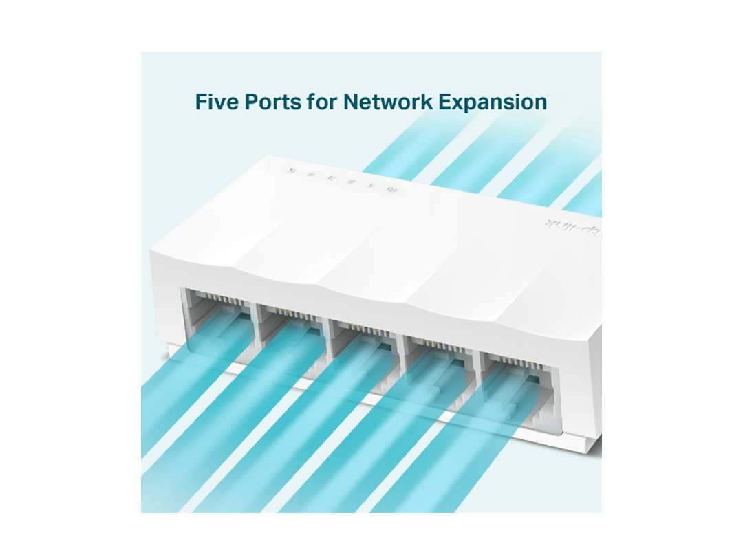 TP-Link LS1005 5-Port 10/100Mbps Desktop Switch in Qatar TP-Link LS1005 5-Port 10/100Mbps Desktop Switch in Qatar