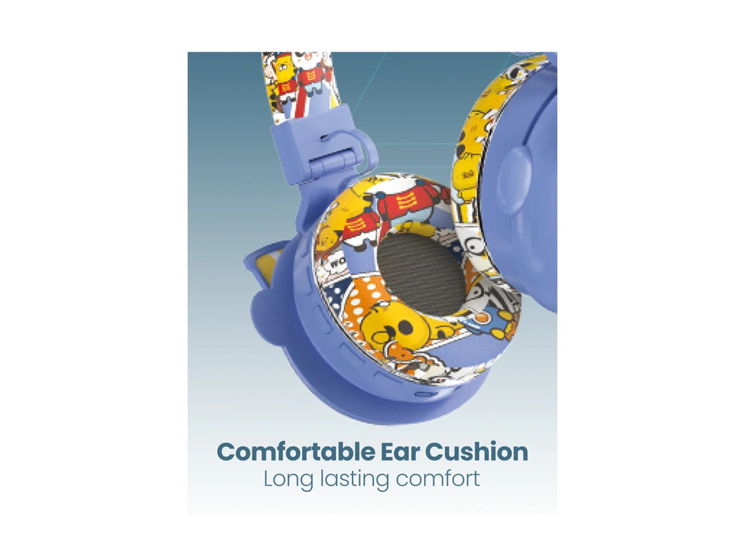 Moxedo Junior Tiger Wireless On-Ear Headphones for Kids - Blue in Qatar Moxedo Junior Tiger Wireless On-Ear Headphones for Kids - Blue in Qatar