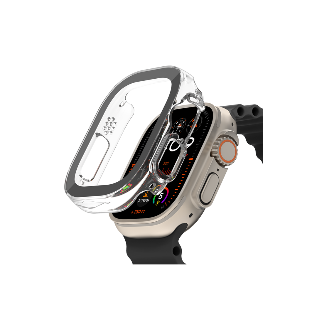 واقي شاشة معالج 2 في 1 من Belkin ScreenForce TemperedCurve + ممتص للصدمات لساعة Apple Watch Ultra/Ultra 2 واقي شاشة معالج 2 في 1 من Belkin ScreenForce TemperedCurve + ممتص للصدمات لساعة Apple Watch Ultra/Ultra 2