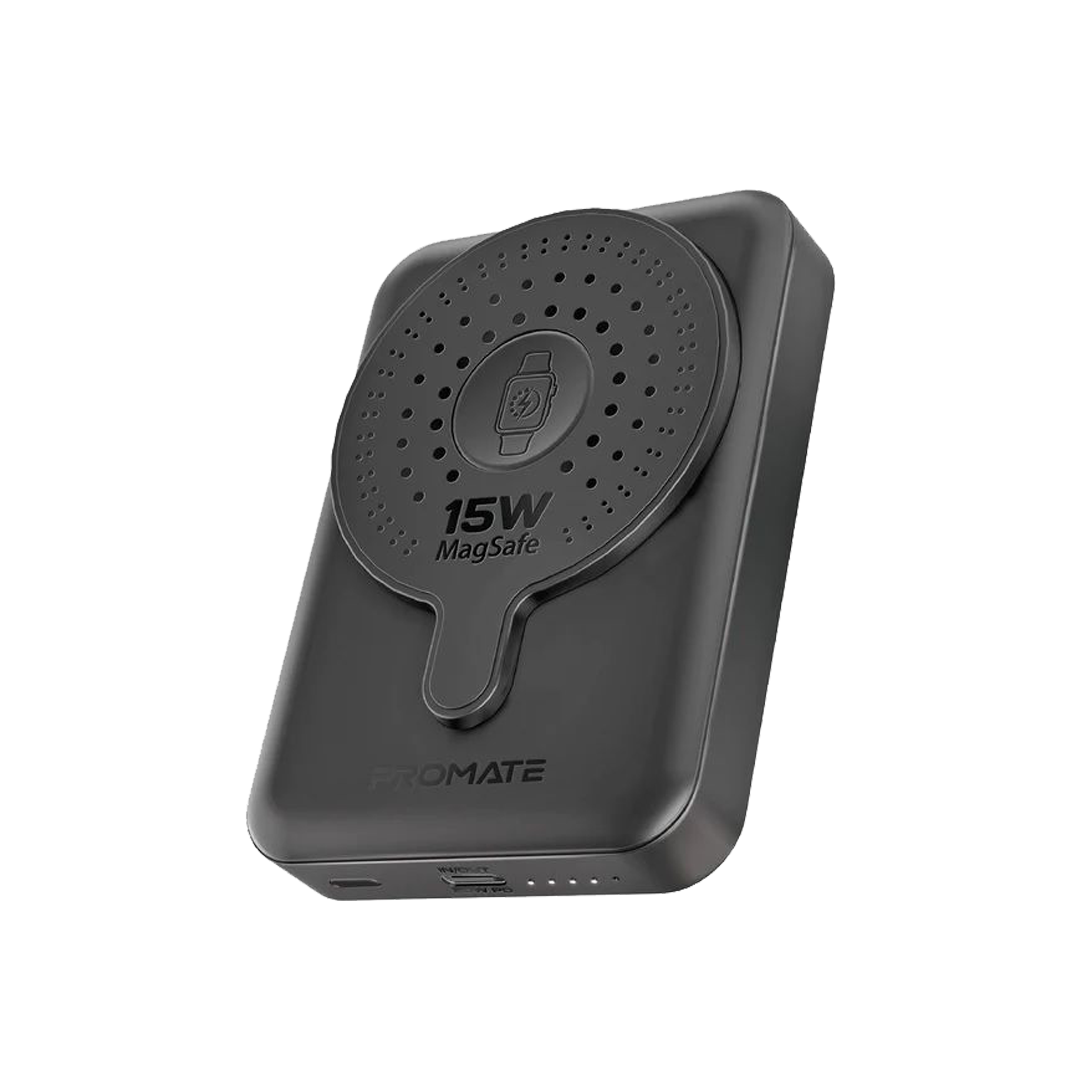 Promate MagSafe 10000mAh Apple Watch Wireless Charging Power Bank in Qatar Promate MagSafe 10000mAh Apple Watch Wireless Charging Power Bank in Qatar