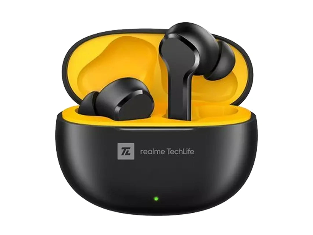Realme T100 Tech Life TWS Earbuds, Noise Cancellation - Black in Qatar Realme T100 Tech Life TWS Earbuds, Noise Cancellation - Black in Qatar