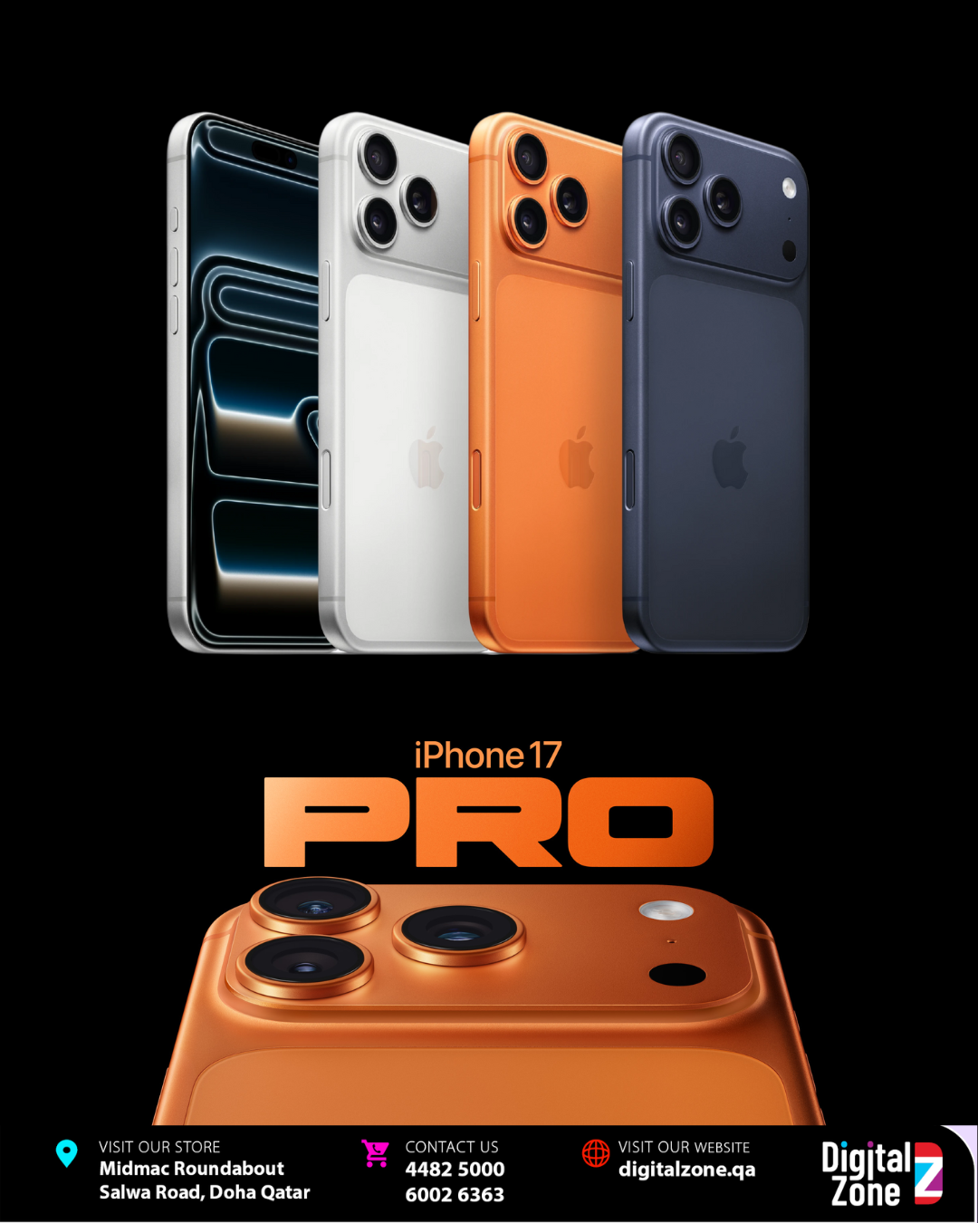 Apple iPhone 17 Pro Max - 256GB, 512GB, 1TB & 2TB
