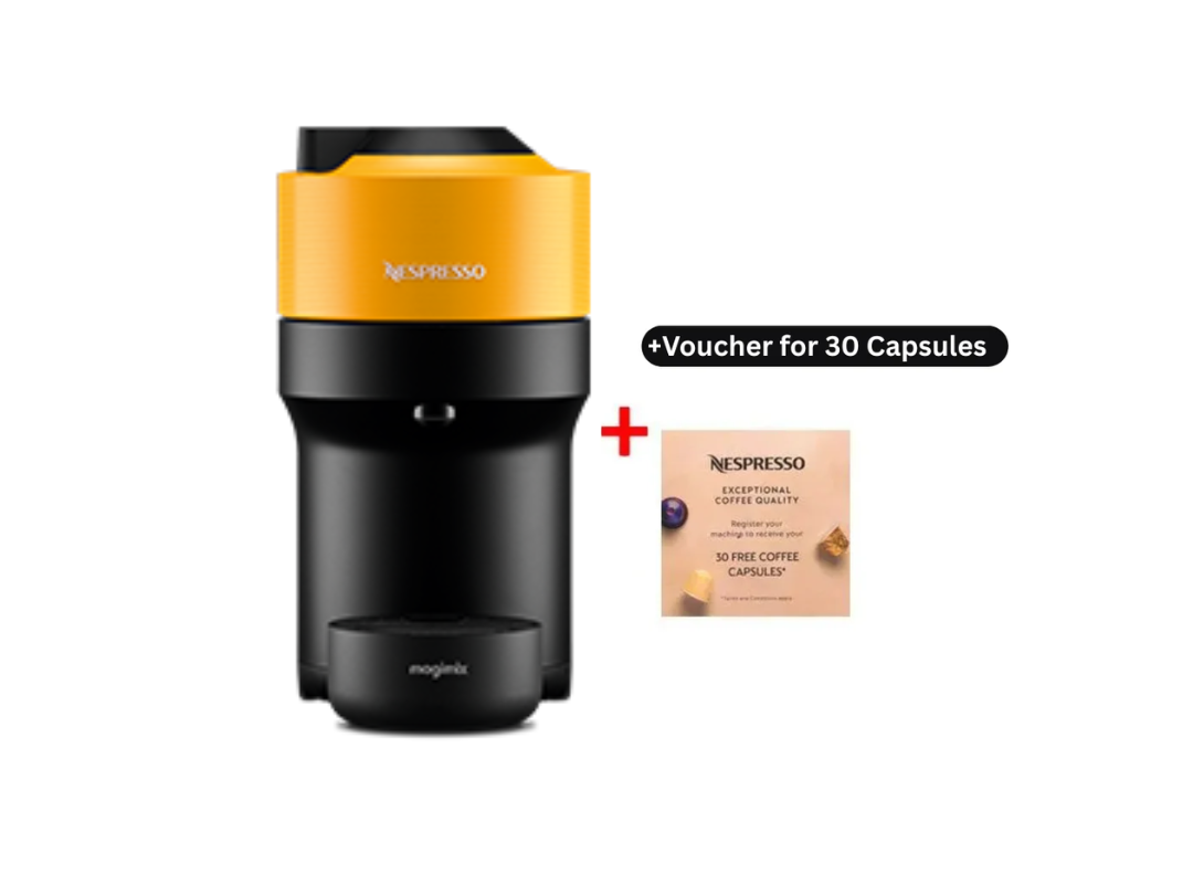 Buy Nespresso Vertuo Pop GDV2 GB Yellow – in Qatar