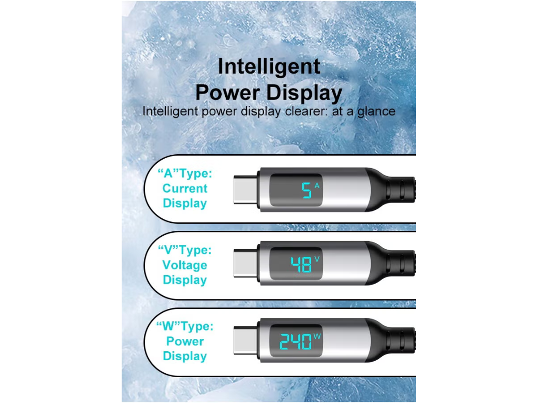 URTECH 240W USB4 Cable with LED Display | Same Day Delivery Qatar