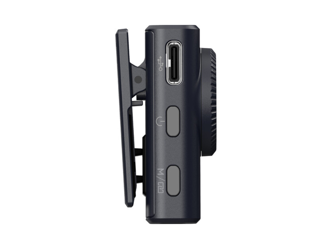 Hollyland LARK M2 DUO 2-Person Wireless Combo Microphone System (2.4 GHz, Shine Charcoal) with Camera-mount receiver, Lightning and USB‑C mobile options
