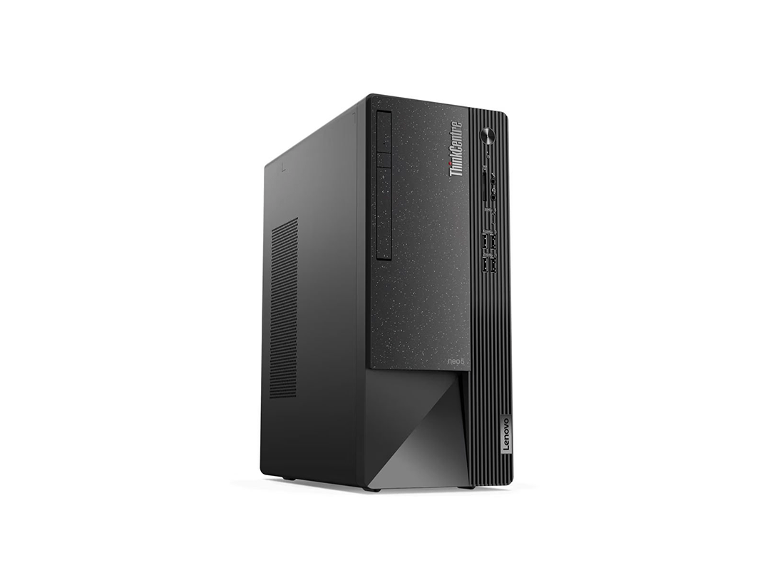 Lenovo ThinkCentre neo 50t / 11SE00R5GR / Intel Core i5-12400 / 8GB RAM / 512GB SSD / Integrated Intel UHD Graphics 730 / English Arabic Keyboard / DOS - Black in Qatar