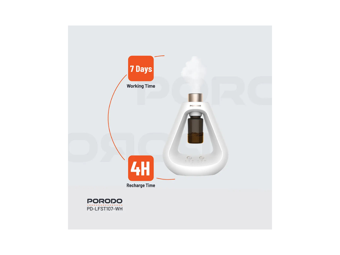 Porodo Lifestyle Aroma Sphere Waterless Diffuser | Quiet, USB-Powered