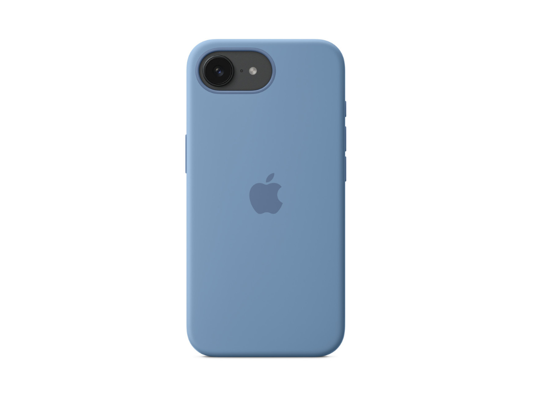 Apple iPhone 16e Silicone Case – Winter Blue - Same Day Delivery Qatar