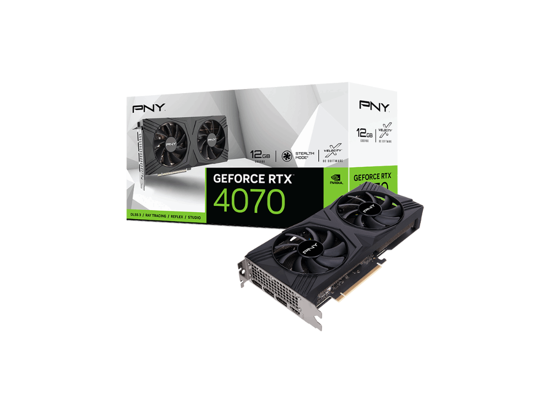 PNY GeForce RTX 4070 12GB VERTO Dual Fan DLSS 3