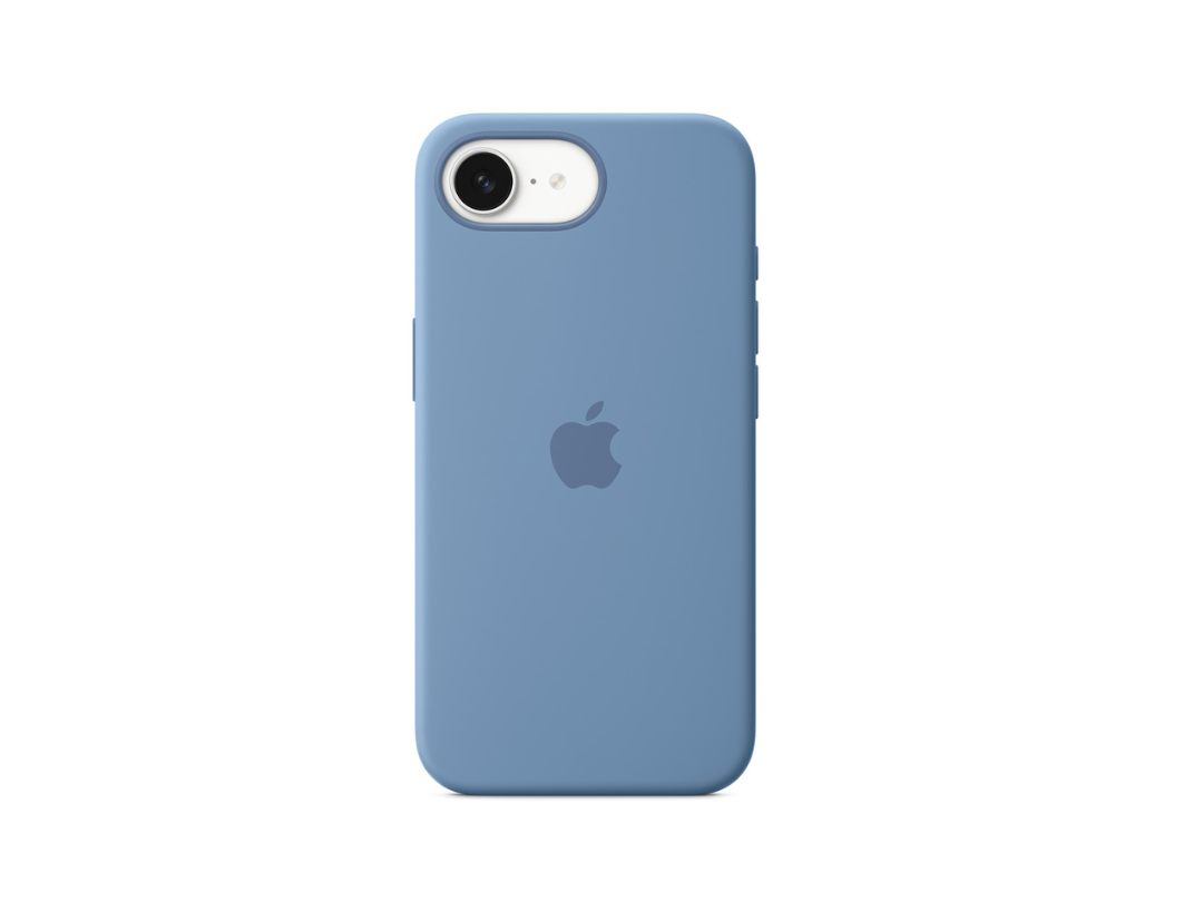 Apple iPhone 16e Silicone Case – Winter Blue - Same Day Delivery Qatar