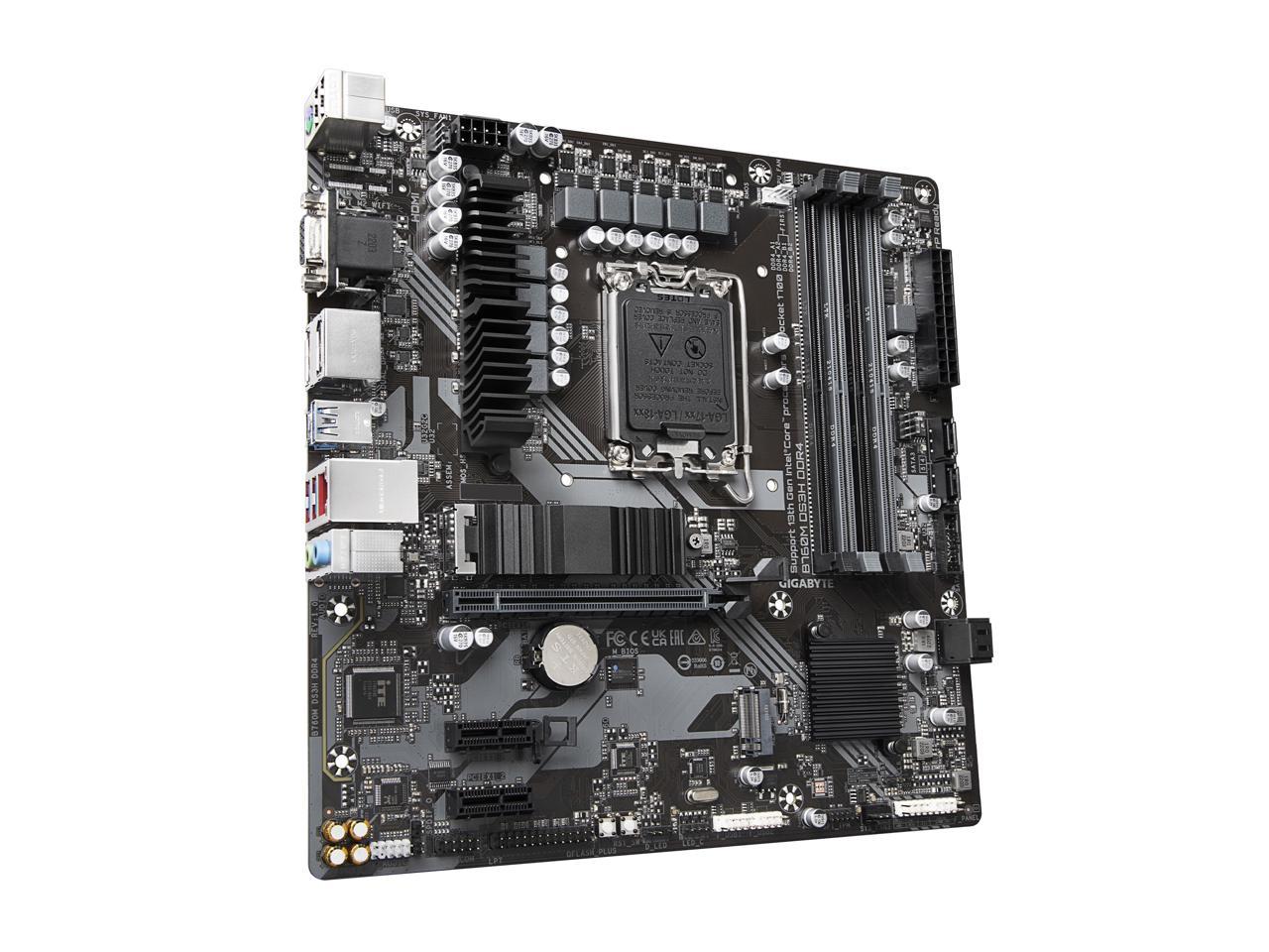 GIGABYTE B760M DS3H DDR4 LGA 1700 Intel B760 M-ATX Motherboard