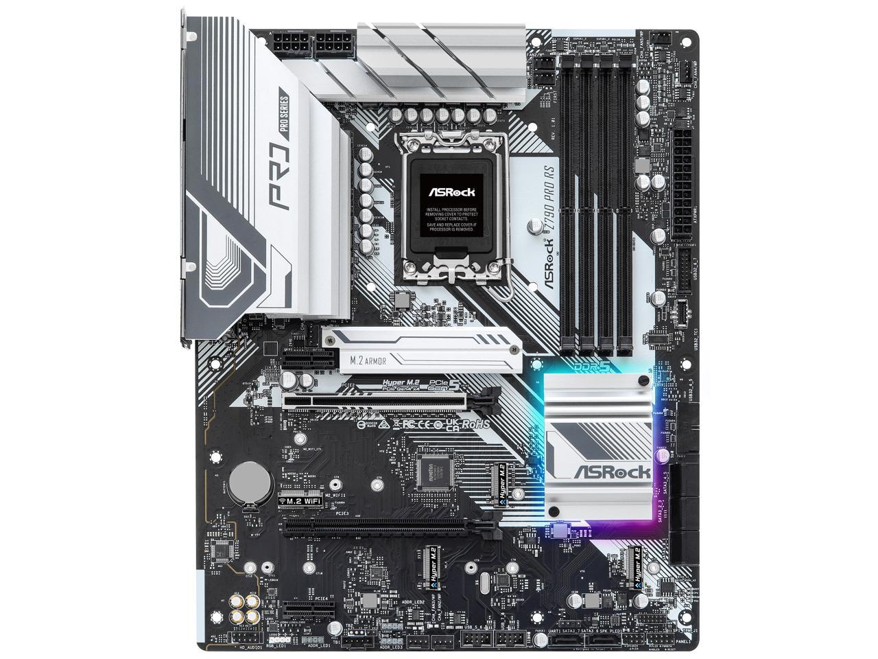 اللوحة الرئيسية ASRock Z790 PRO RS Intel LGA1700 (الجيل الرابع عشر والثالث عشر والثاني عشر) ATX