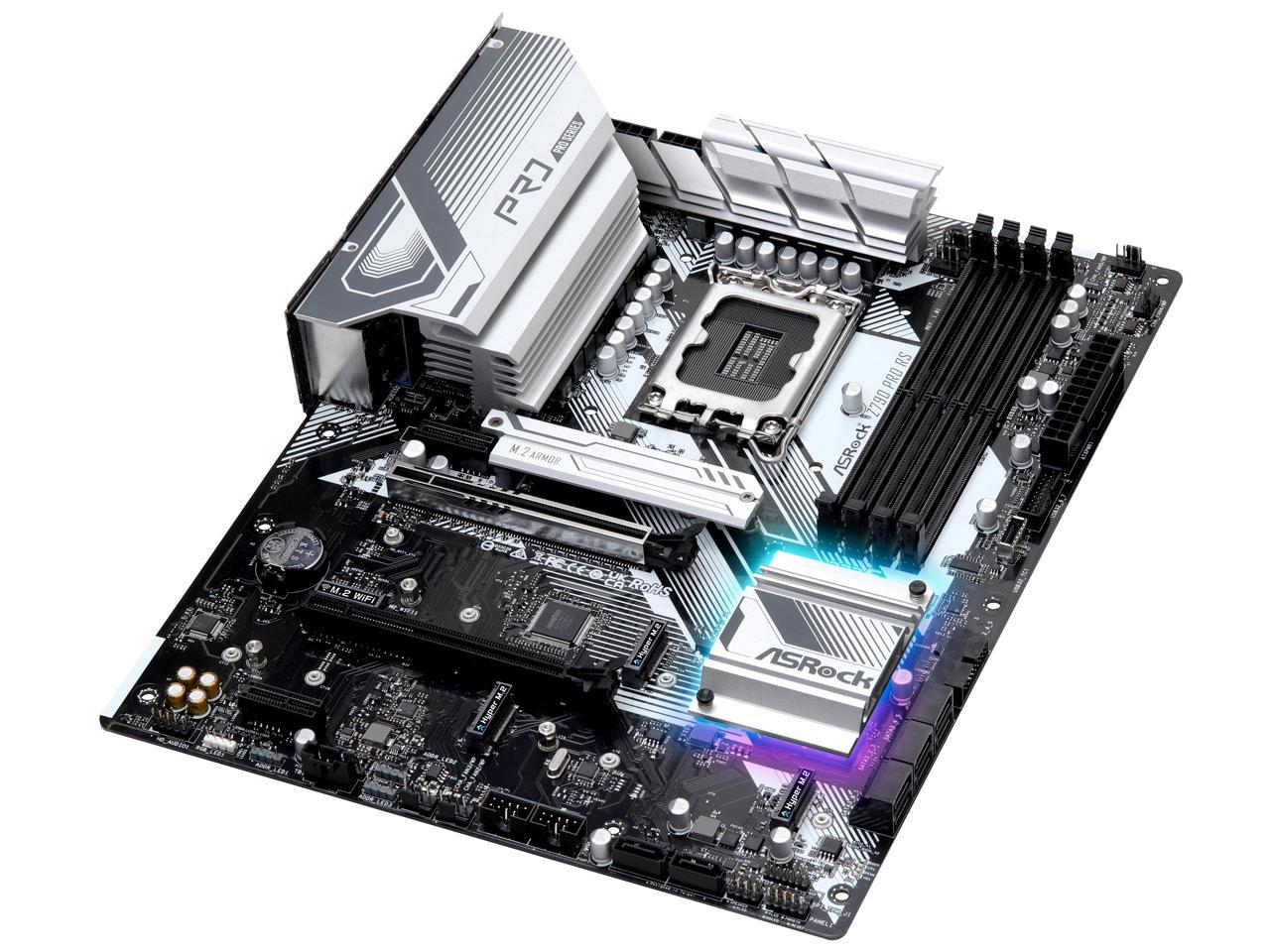 اللوحة الرئيسية ASRock Z790 PRO RS Intel LGA1700 (الجيل الرابع عشر والثالث عشر والثاني عشر) ATX