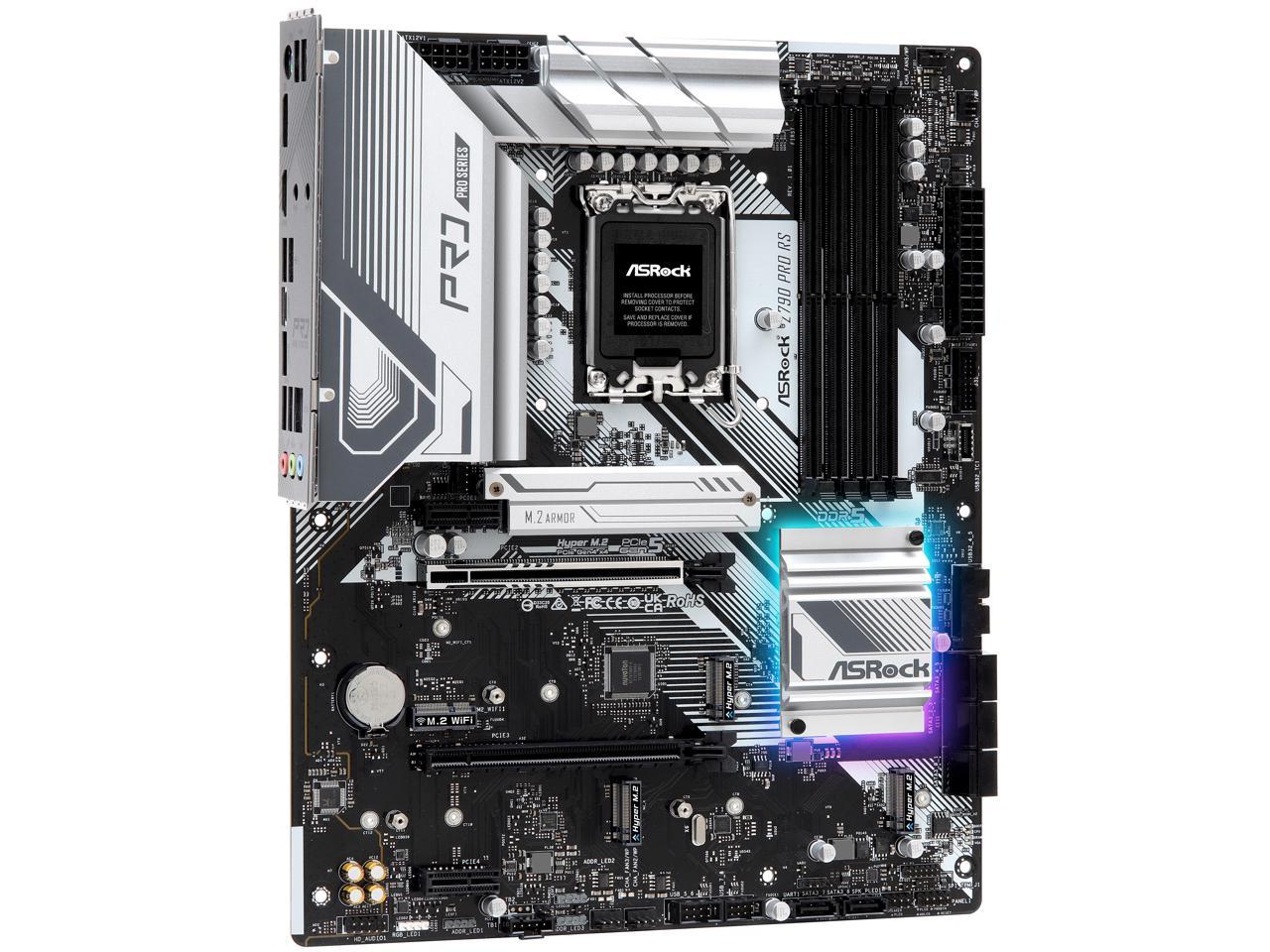 اللوحة الرئيسية ASRock Z790 PRO RS Intel LGA1700 (الجيل الرابع عشر والثالث عشر والثاني عشر) ATX