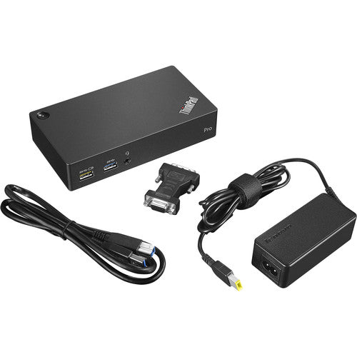 Lenovo ThinkPad USB 3.0 Pro Dock (40A70045US) 45W AC Adapter With 2 Pin Power Cord Included
