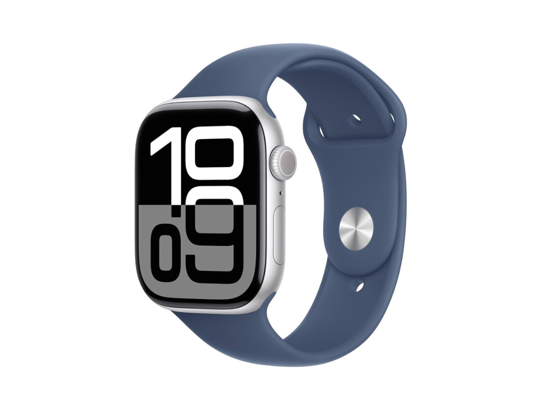 Buy Apple Watch Series 10 GPS 46mm – Silver/Denim – in Qatar 