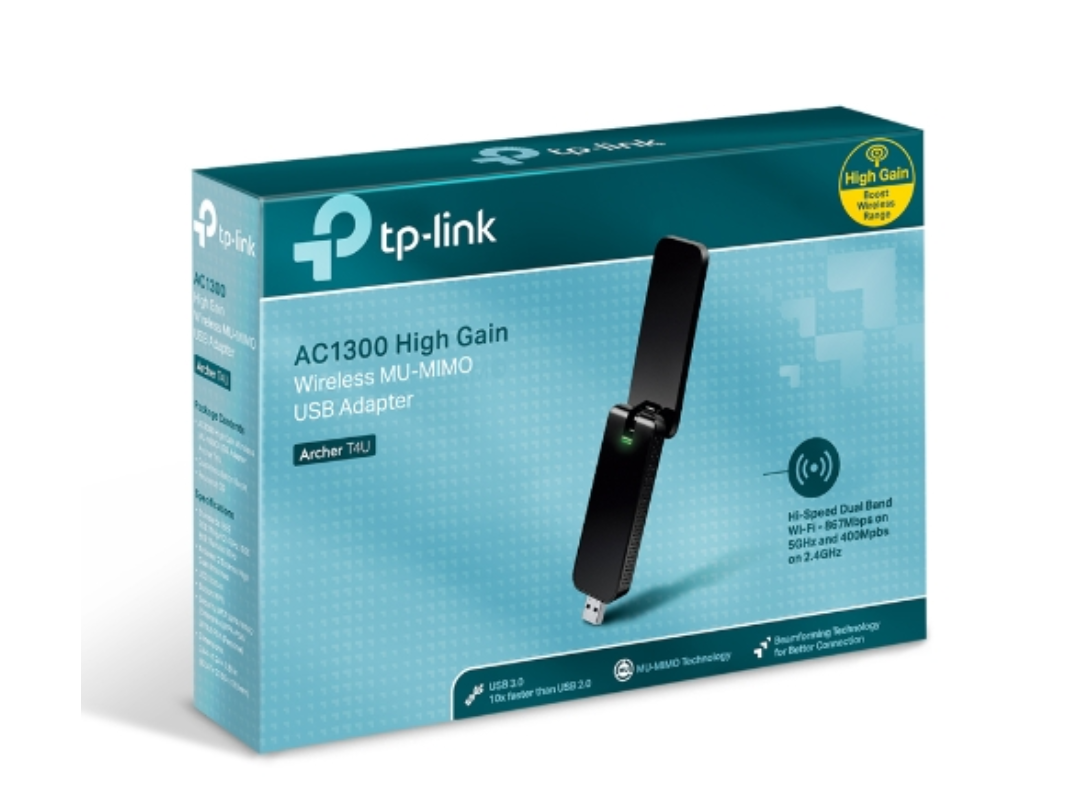 Buy TP-Link Archer T4U AC1300 USB Wi-Fi Adapter | in Qatar