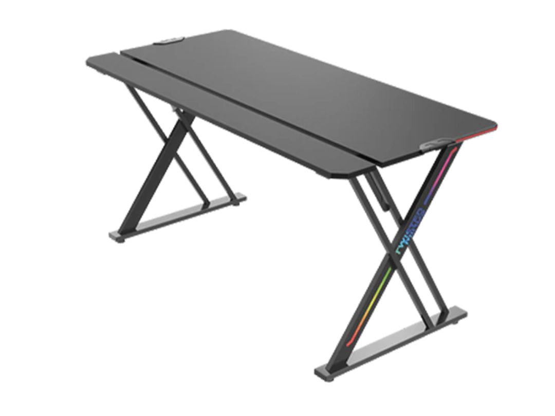 Buy Twisted Minds X‑Shaped RGB Gaming Desk – 150cm – in Qatar