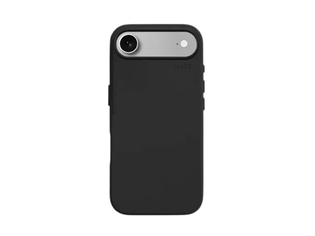 Buy MOFT iPhone 17 Air Snap Leather Case – Jet Black / Taupe |in Qatar