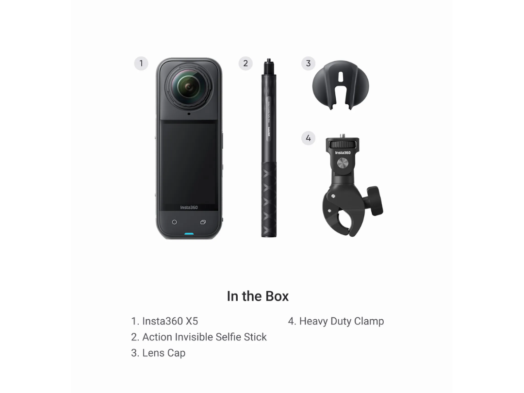 Buy Insta360 X5 Motorcycle 360° Camera Bundle – 8K | in Qatar