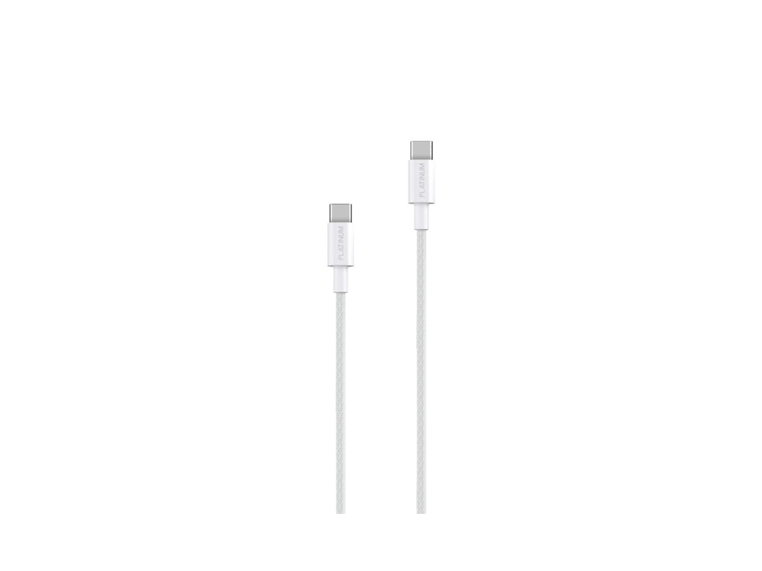 Buy Platinum FLARE Series PD Cable Type-C 100W 1.2M - White in Qatar.