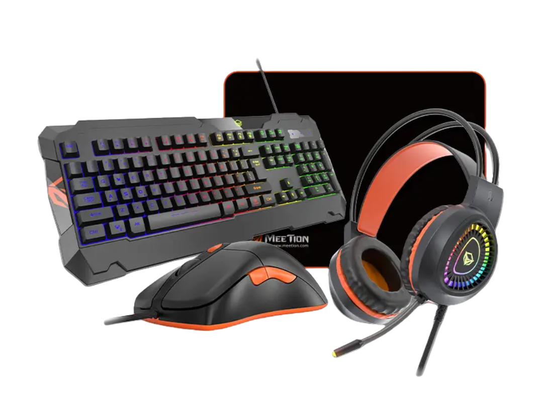 Meetion C505 Wired RGB Gaming Bundle - Gaming Keyboard | Gaming Headset | Mice And Mouse Pad - Black | MT-C505 Meetion C505 Wired RGB Gaming Bundle - Gaming Keyboard | Gaming Headset | Mice And Mouse Pad - Black | MT-C505