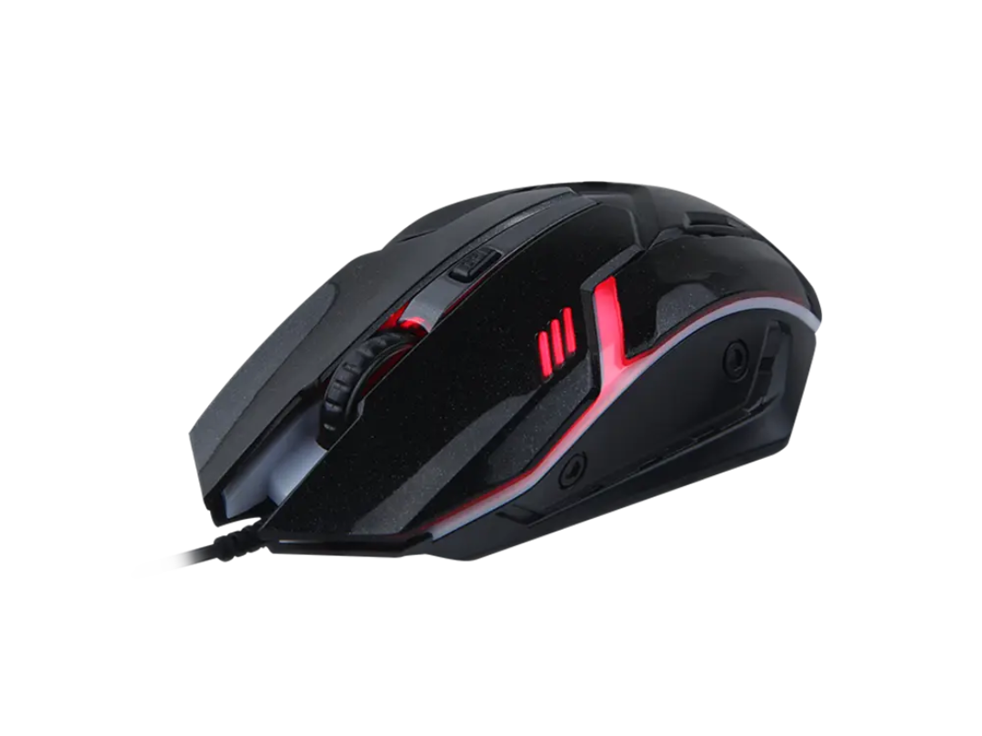 ماوس الألعاب السلكي Meetion MT-M371 USB بأربعة أزرار وإضاءة خلفية بألوان قوس قزح