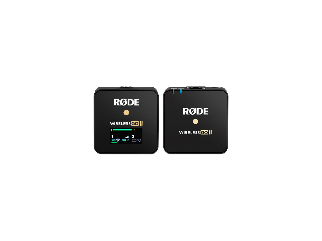 RODE Wireless GO II Single Compact Digital Wireless Microphone System/Recorder (2.4 GHz, Black)