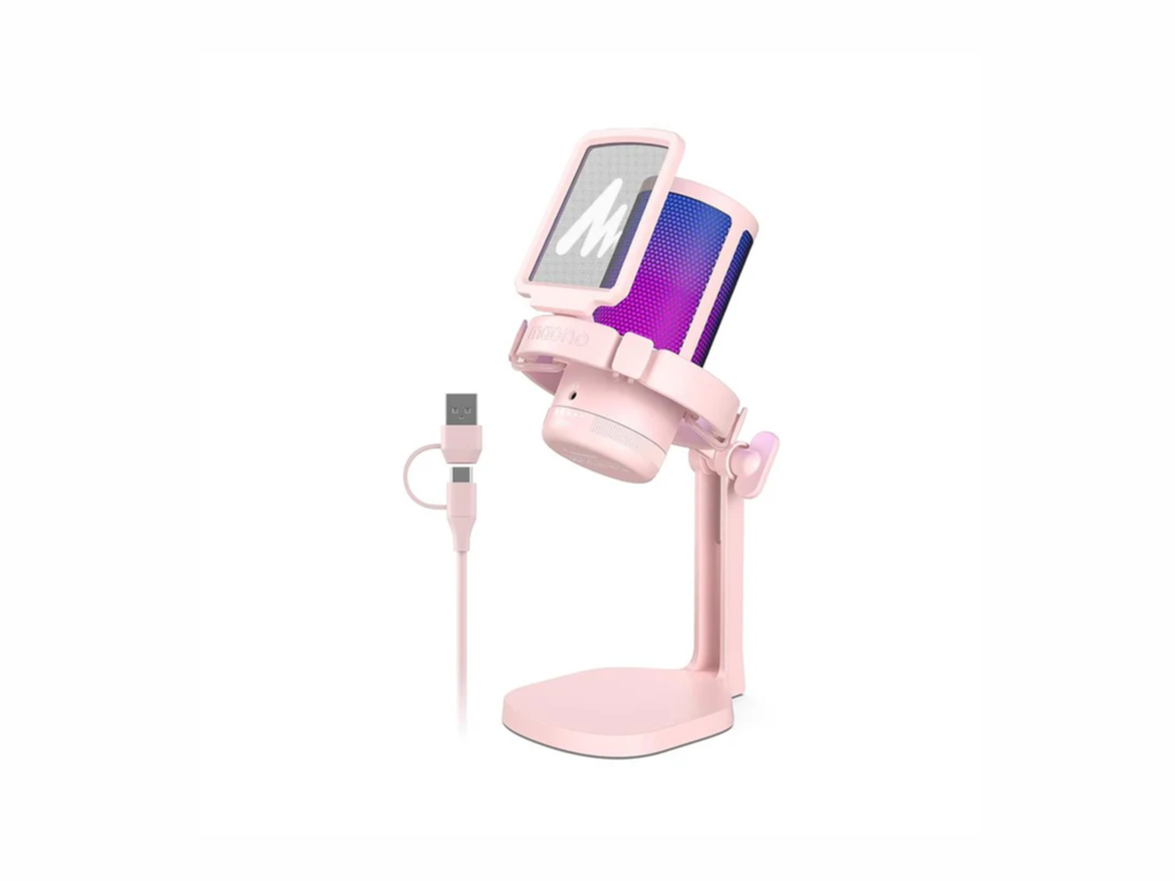 Maonocaster DGM20 GamerWave USB Gaming Microphone with Noise Cancellation - Pink Maonocaster DGM20 GamerWave USB Gaming Microphone with Noise Cancellation - Pink