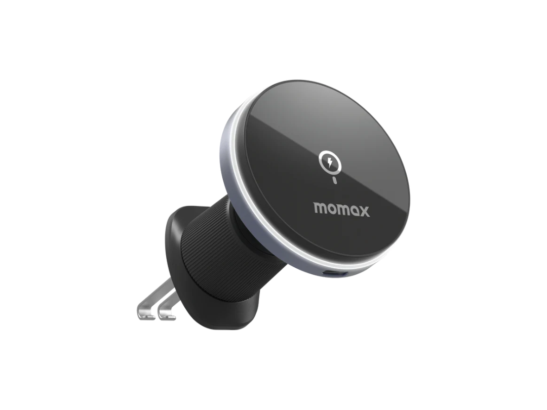 Buy Momax Q.Mag Mount 5 Magnetic Wireless Charging Car Mount - Vent in Qatar