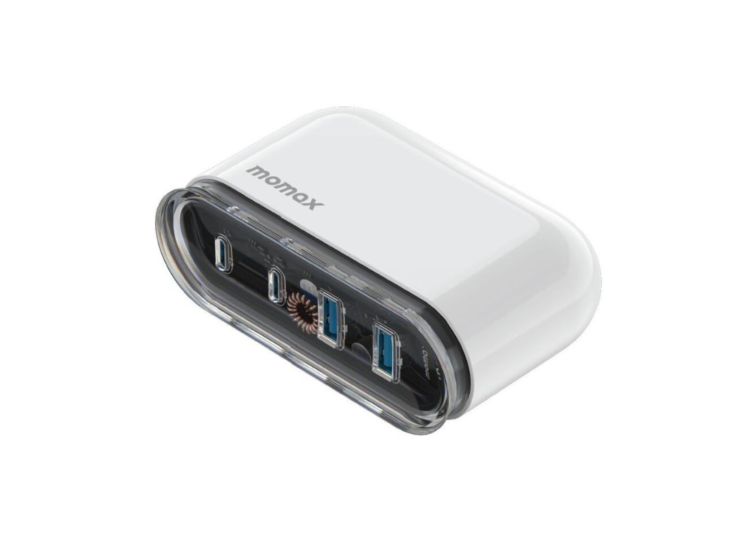 Buy Momax 1-Charge Flow PD 80W 4-Port GaN Desktop Charger Fast Charging in Qatar