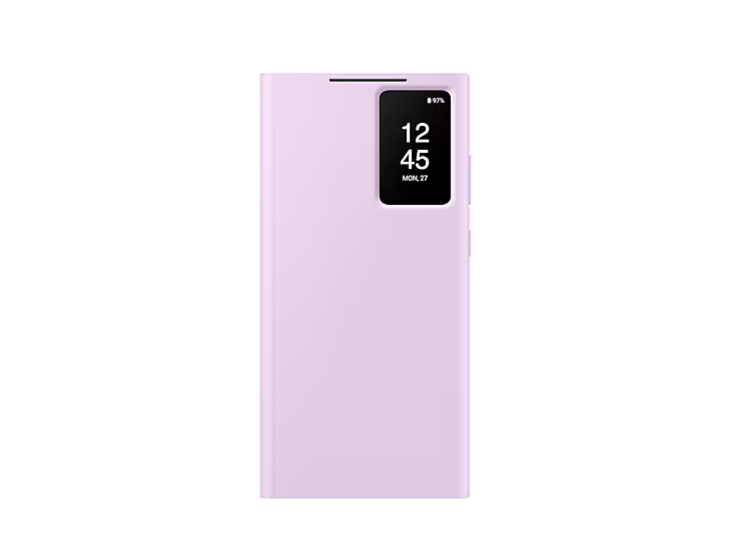 Buy Samsung Galaxy S23 Ultra Smart View Wallet Case - Lavender in Qatar