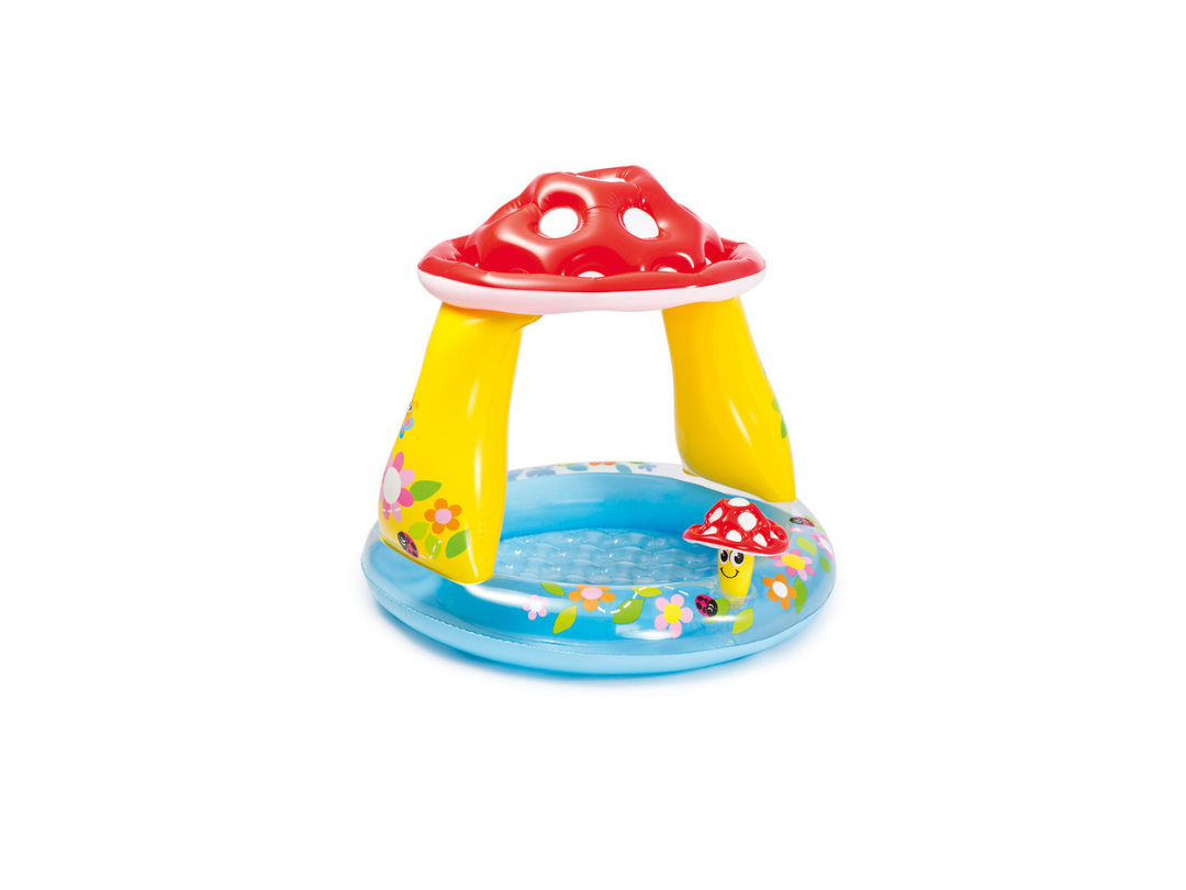 Buy Intex Mushroom Kiddie Pool for Toddlers – Shaded Fun | in Qatar